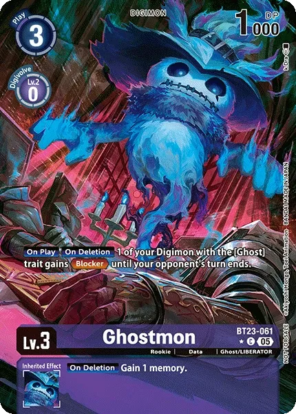 BT23-061 Ghostmon, Common, Box Topper