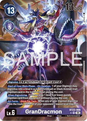BT23-068 GranDracmon, Super Rare, AA