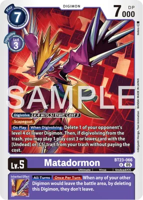 BT23-066 Matadormon, Rare