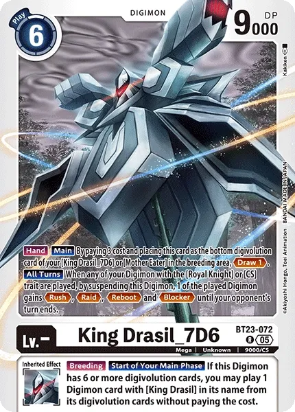 BT23-072 King Drasil_7D6, Rare