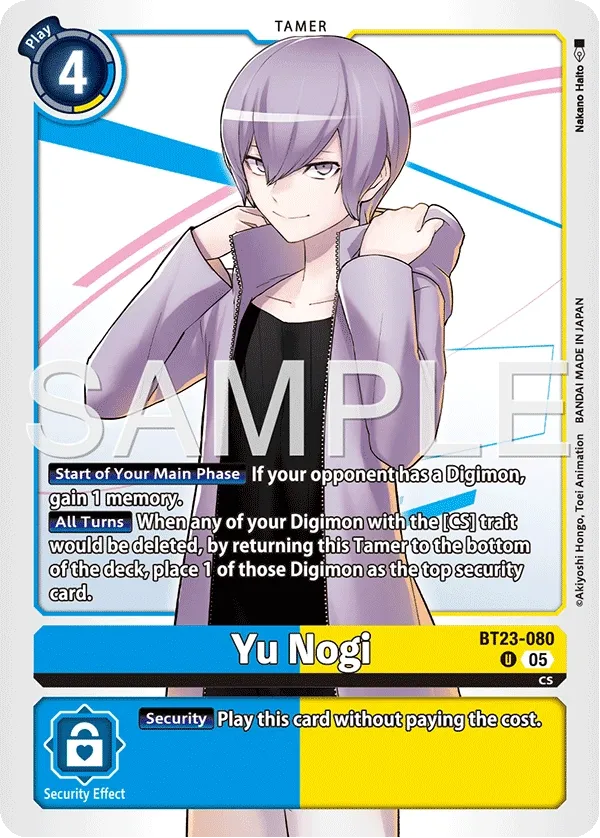BT23-080 Yu Nogi, Uncommon