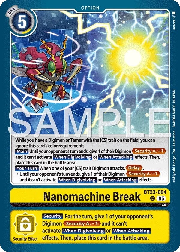 BT23-094 Nanomachine Break, Common