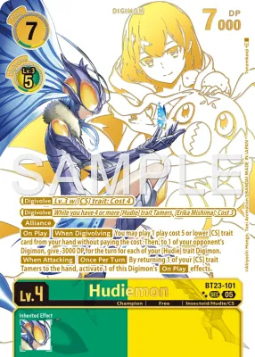 BT23-101 Hudiemon, Secret Rare, SP