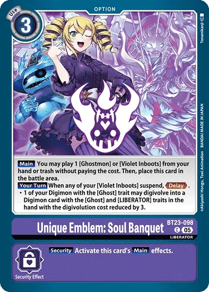 BT23-098 Unique Emblem: Soul Banquet, Common