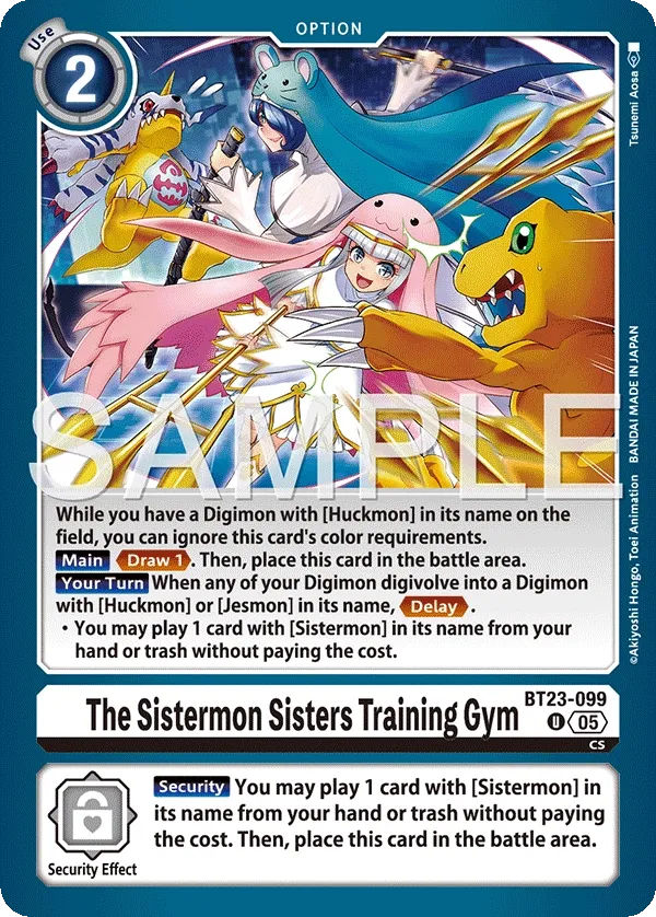 BT23-099 The Sistermon Sisters Training Gym, Uncommon