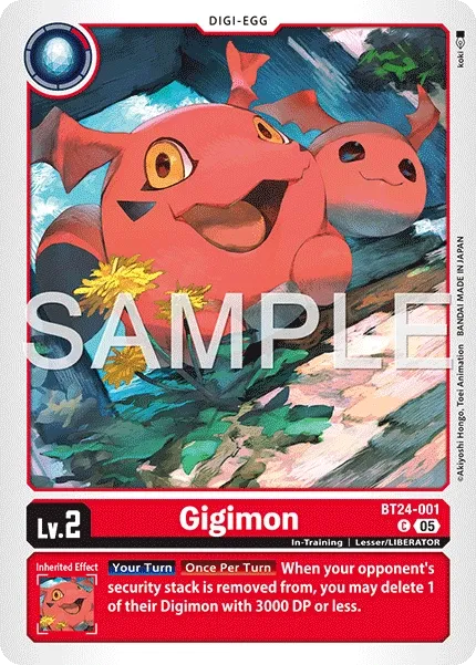 BT24-001 Gigimon, Common