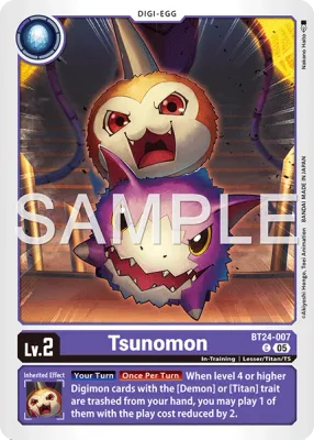BT24-007 Tsunomon, Common