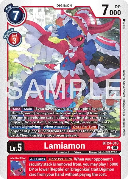 BT24-016 Lamiamon, Uncommon