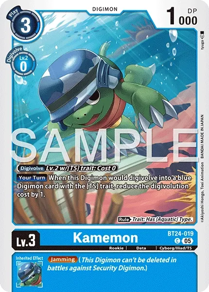 BT24-019 Kamemon, Common