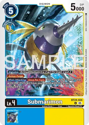 BT24-024 Submarimon, Uncommon