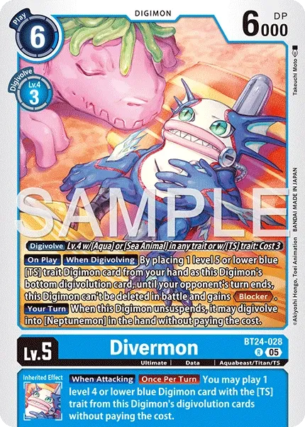 BT24-028 Divermon, Rare
