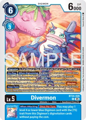BT24-028 Divermon, Rare
