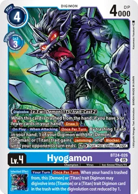 BT24-026 Hyogamon, Uncommon