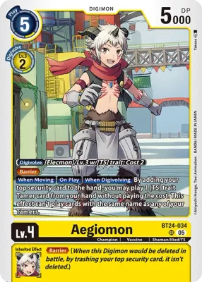 BT24-034 Aegiomon, Super Rare