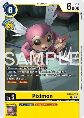 BT24-039 Piximon, Common