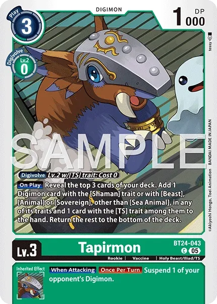 BT24-043 Tapirmon, Common