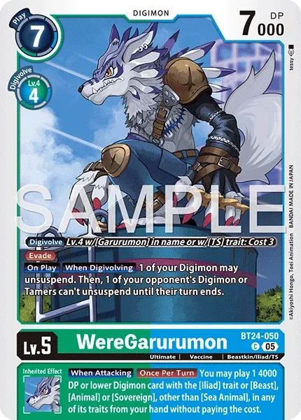 BT24-050 WereGarurumon, Common