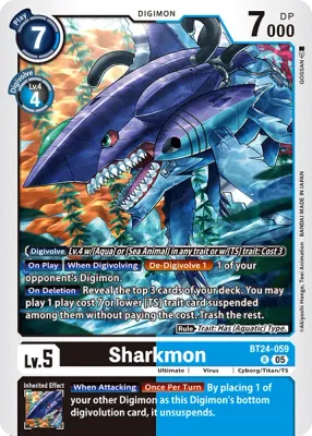 BT24-059 Sharkmon, Rare