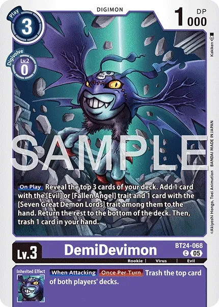 BT24-068 DemiDevimon, Common