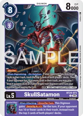 BT24-073 SkullSatamon, Common