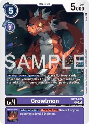 BT24-070 Growlmon, Common
