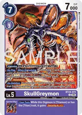BT24-072 SkullGreymon, Uncommon