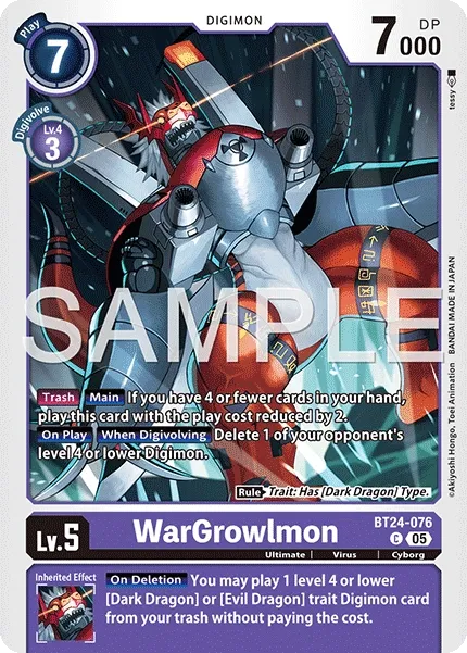 BT24-076 WarGrowlmon, Common