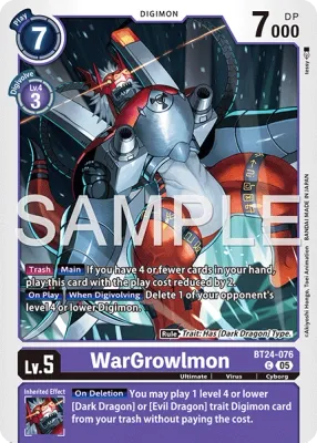 BT24-076 WarGrowlmon, Common