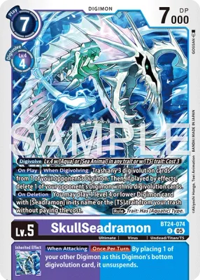 BT24-074 SkullSeadramon, Rare