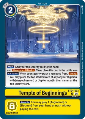 BT24-093 Temple of Beginnings, Uncommon