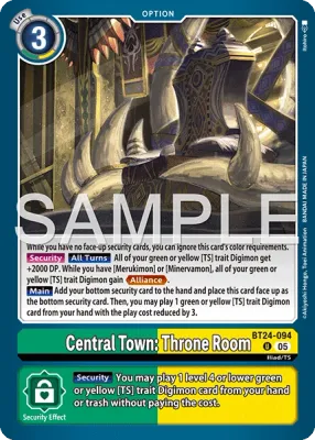 BT24-094 Central Town: Throne Room, Uncommon