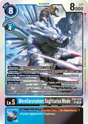 EX9-019 WereGarurumon: Sagittarius Mode, SR