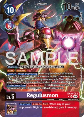 EX10-053 Regulusmon, Super Rare, AA