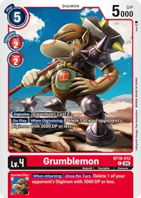 BT18-012 Grumblemon, C