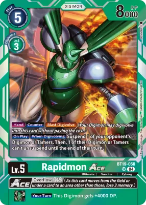 BT19-050 Rapidmon Ace, SR