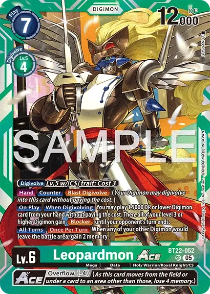 BT22-052 Leopardmon ACE, Super Rare
