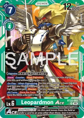 BT22-052 Leopardmon ACE, Super Rare