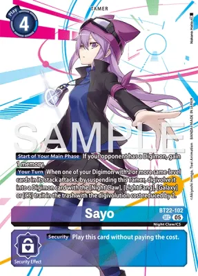 BT22-102 Sayo, Secret Rare