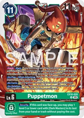 EX10-020 Puppetmon, Rare