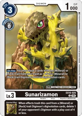 EX10-025 Sunarizamon, Common