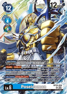 BT23-024 Poseidomon, Super Rare