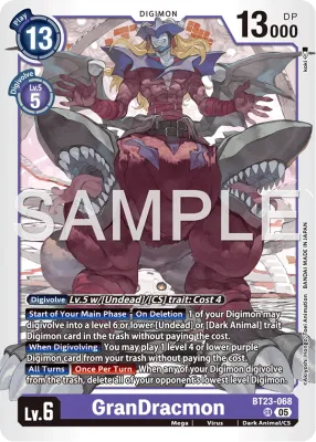 BT23-068 GranDracmon, Super Rare
