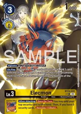 BT24-031 Elecmon, Rare, Alternative Art