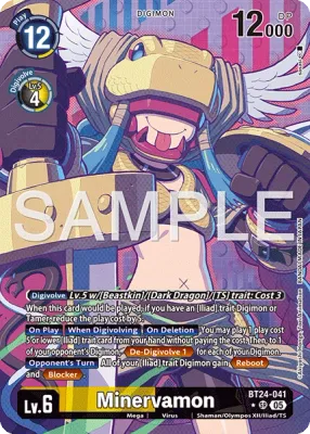 BT24-041 Minervamon, Super Rare, Alternative Art