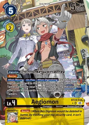 BT24-034 Aegiomon, Super Rare, Alternative Art