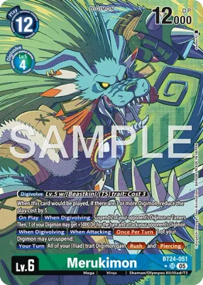 BT24-051 Merukimon, Super Rare, Alternative Art