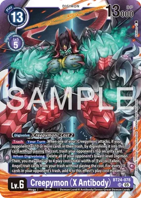 BT24-078 Creepymon (X-Antibody), Super Rare