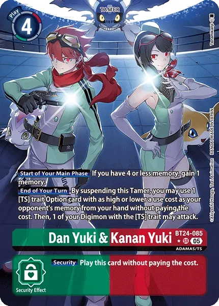 BT24-085 Dan Yuki &amp; Kanan Yuki, Super Rare, Alternative Art