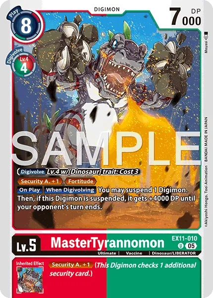 EX11-010 MasterTyrannomon, Uncommon