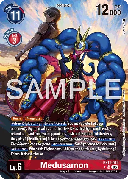 EX11-012 Medusamon, Super Rare, AA